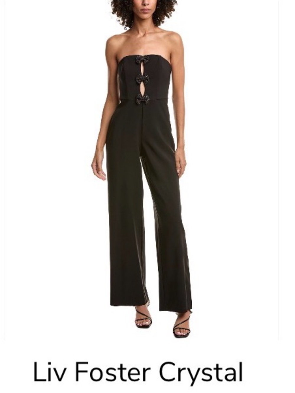 Black Strapless Jumpsuit